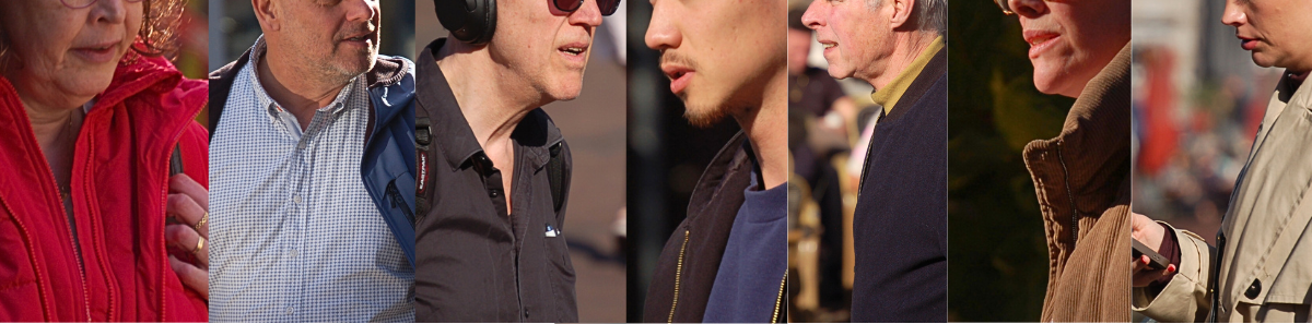 Mondademers op straat